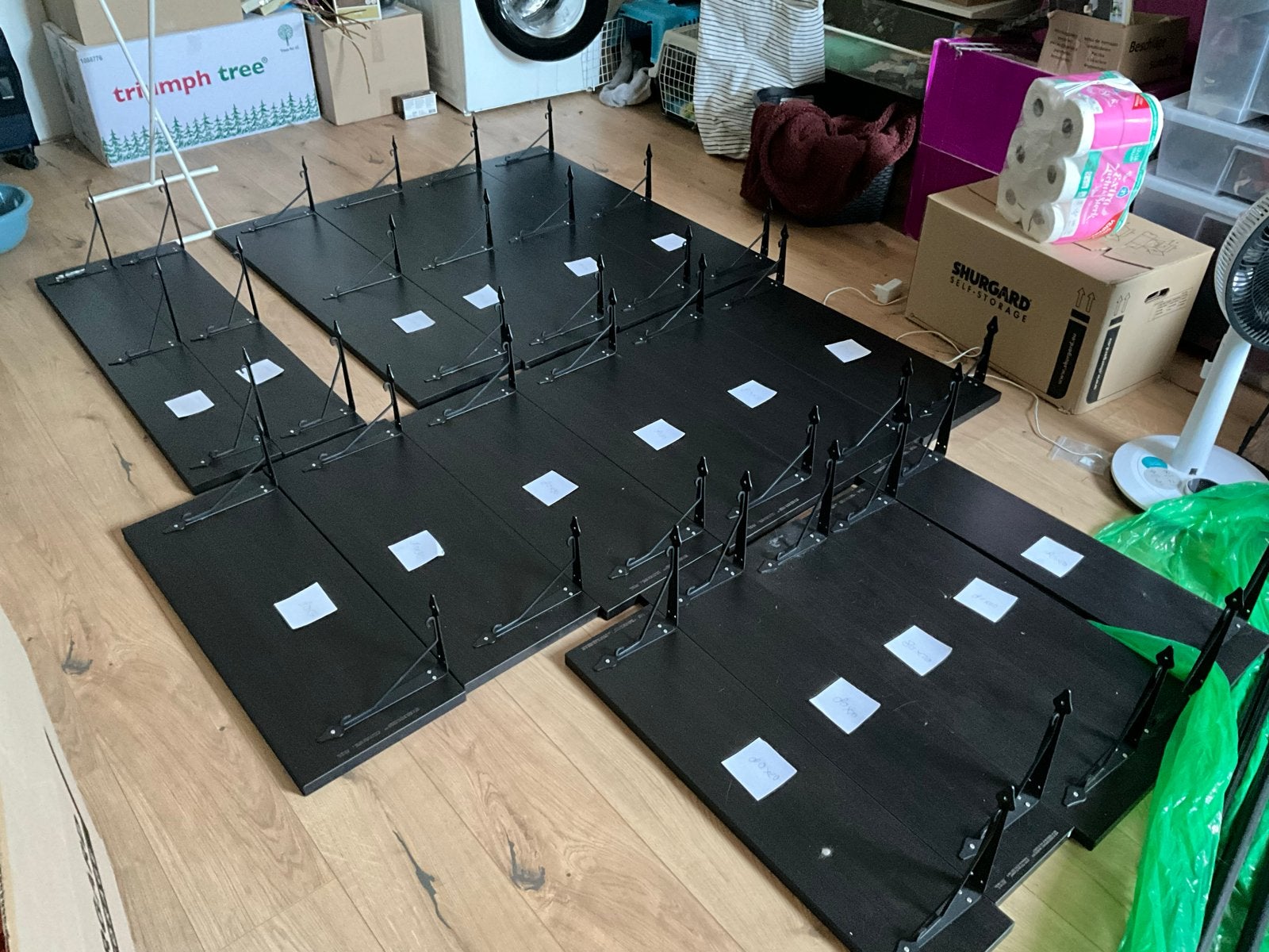 IKEA BERGSHULT/KROKSHULT zwarte planken - Diverse maten, Ophalen, Nieuw