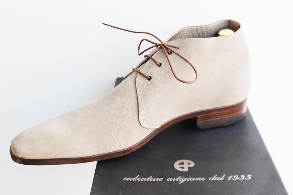 Nieuw! Enrico Piaceri licht suède chukka-boot in 11.5 = 46, Enrico Piaceri, Overige kleuren, Boots, Nieuw