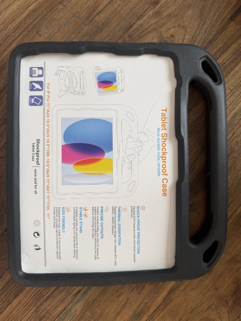 Ipad kinderhoes ideaal voor stuiteren, Computers en Software, Tablet-hoezen, Meerdere zie foto, 11 inch, Nieuw, Bescherming voor- en achterkant