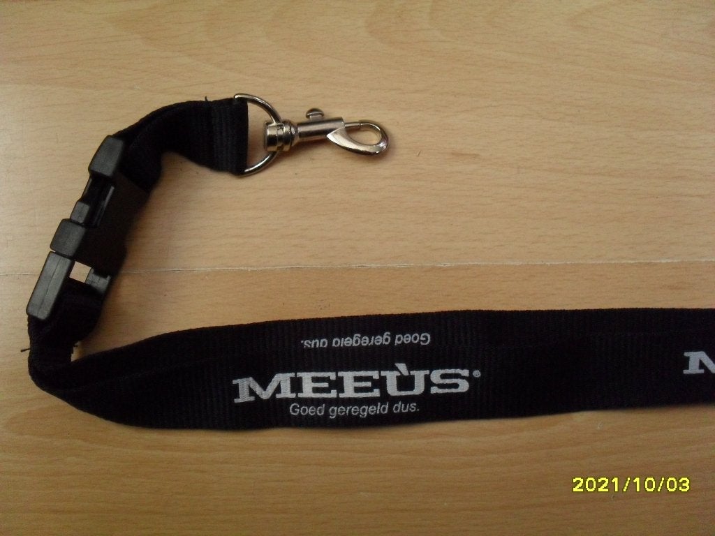 NIEUW Keycord Van Meeus. Donkerblauw., Ophalen of Verzenden, Nieuw, Merk