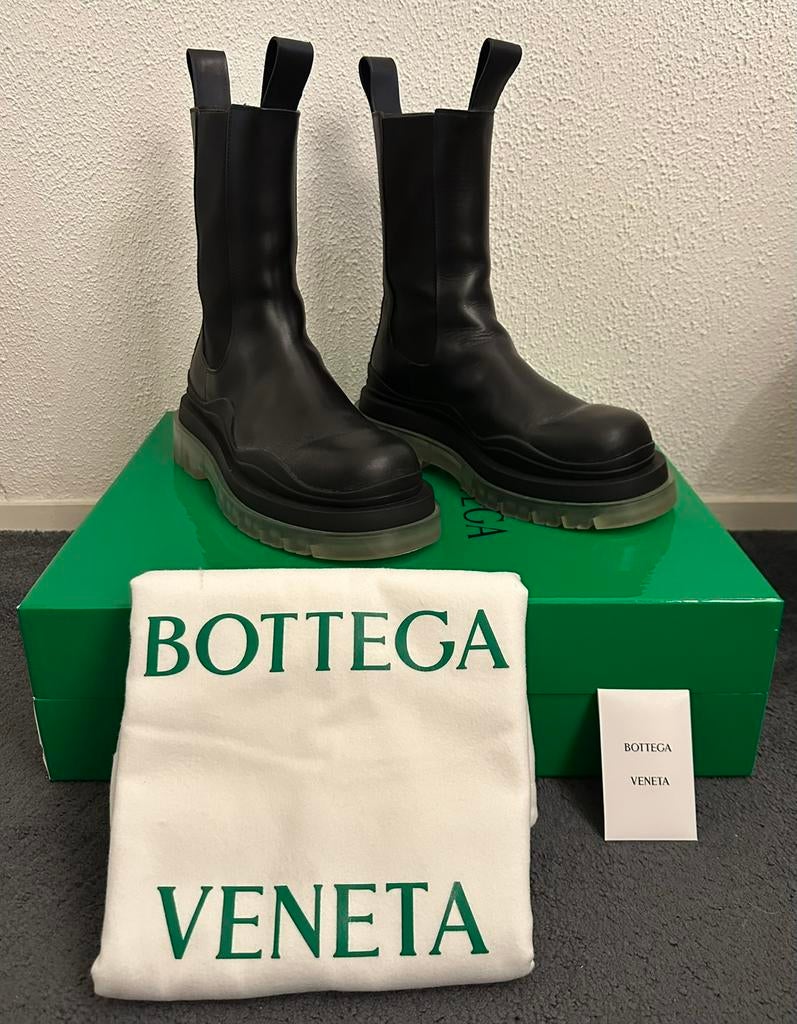Bottega Veneta Tire Boots, Zwart, Boots, Ophalen of Verzenden, Zo goed als nieuw