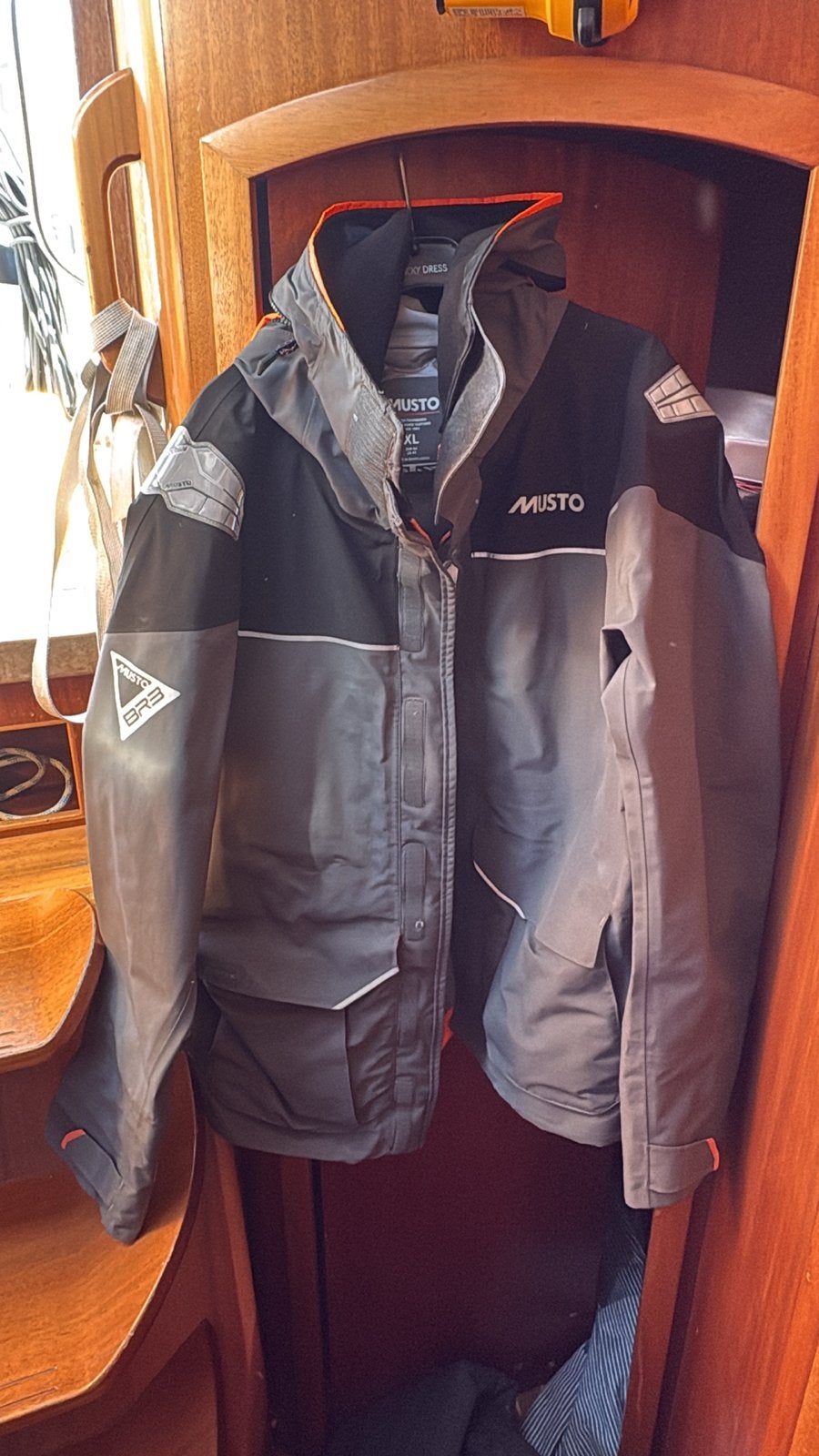 Musto BR3 Pertex Charcoal- Maat XL, Watersport en Boten, Ophalen of Verzenden, Zo goed als nieuw, Heer, Zeiljack