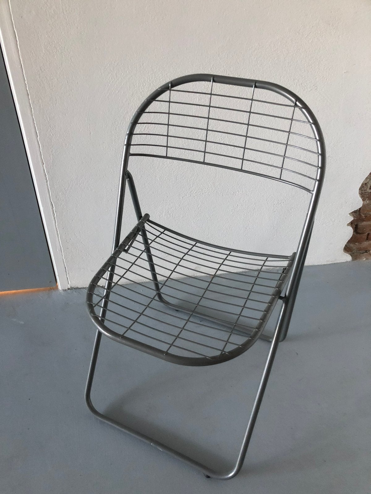 Ikea klapstoel Niels Gammelgaard, Huis en Inrichting, Ophalen, Gebruikt, Grijs, Eén