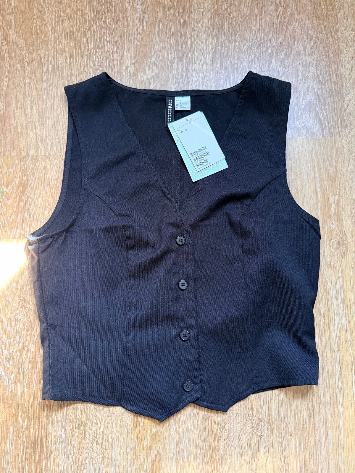 H&M Gilet Maat S, Verzenden, Nieuw, Maat 36 (S), Zwart