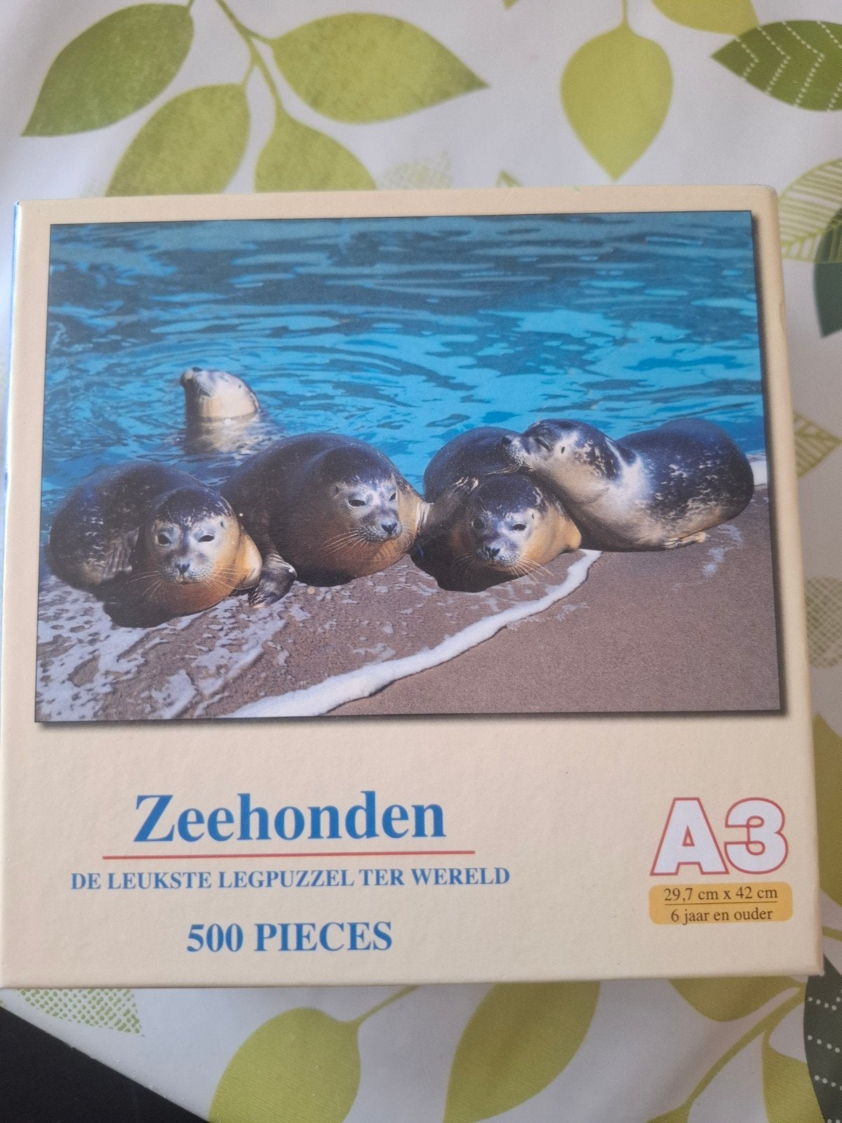 A3 legpuzzel, 500 stukjes, zeehonden, Ophalen, 500 t/m 1500 stukjes, Zo goed als nieuw, Legpuzzel