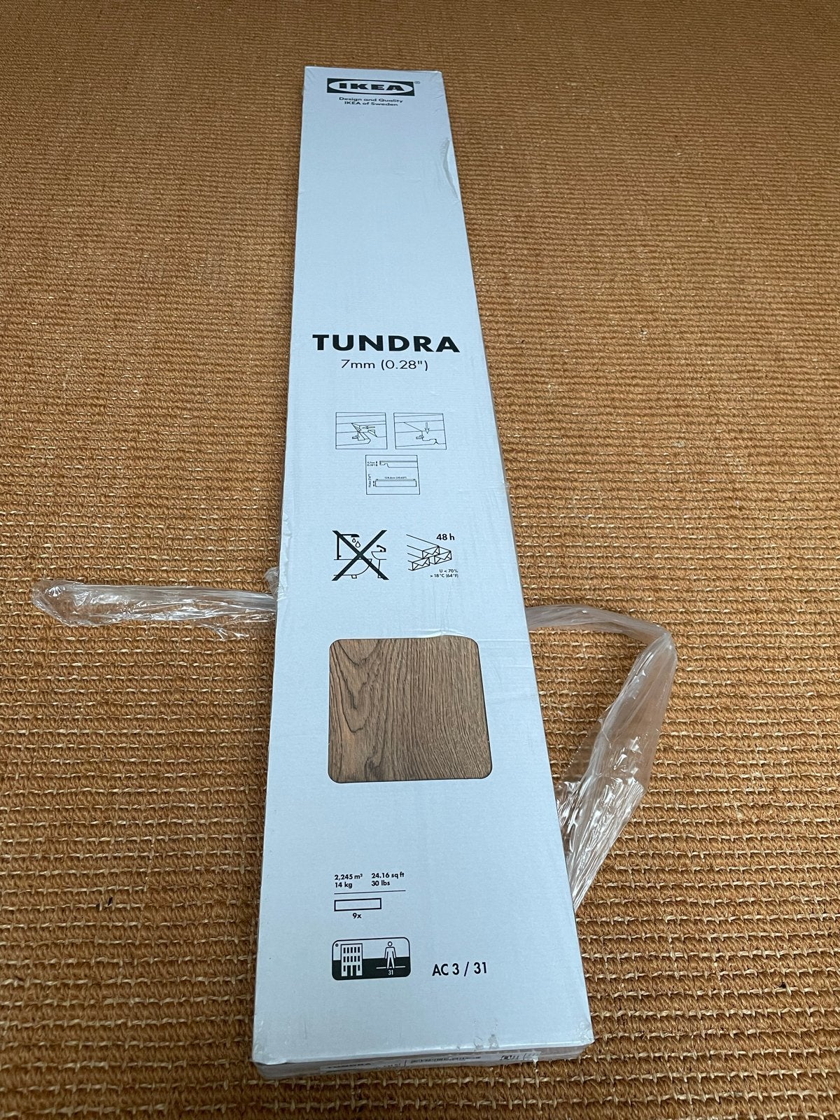 IKEA TUNDRA Laminaatvloer 31m2 - Nieuw in verpakking, Ophalen, Nieuw, 10 m² of meer, 10 tot 30 cm