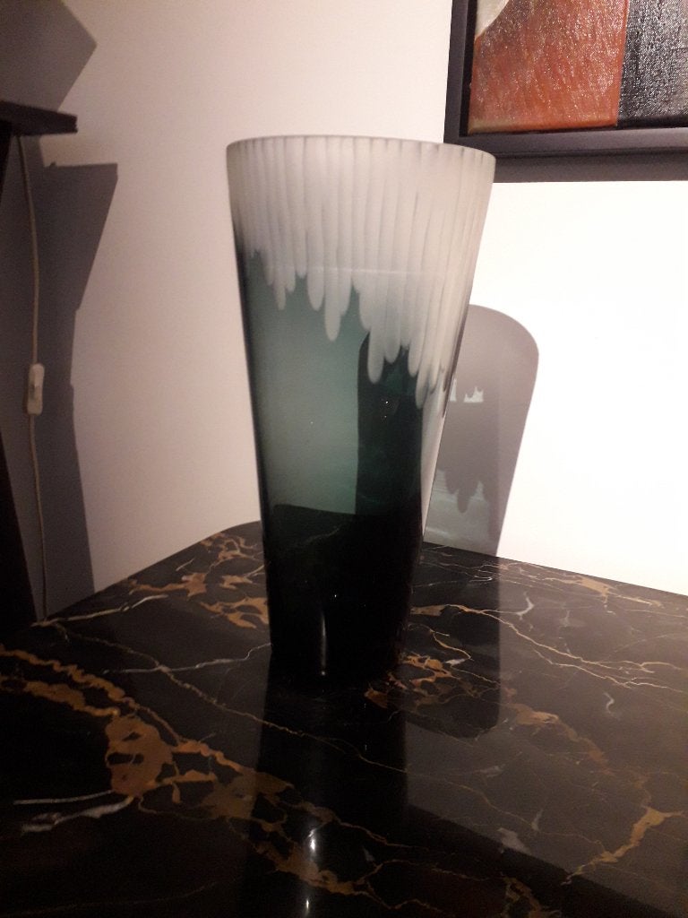 PRACHTIGE VINTAGE DESIGN VAAS in PERFECTE STAAT hoog 31 cm, Antiek en Kunst, Ophalen of Verzenden