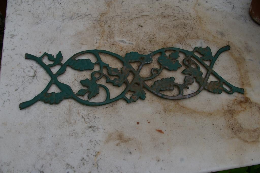 Gietijzeren ornament floraal decoratie, Ophalen of Verzenden, Gebruikt, Metaal, Vintage