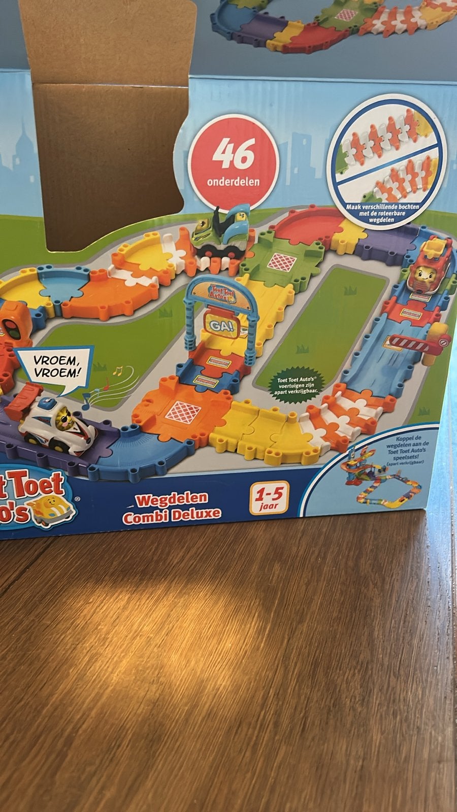 VTech Toet Toet Auto's Race & Stunt Looping & Combi Deluxe, Ophalen of Verzenden, Zo goed als nieuw