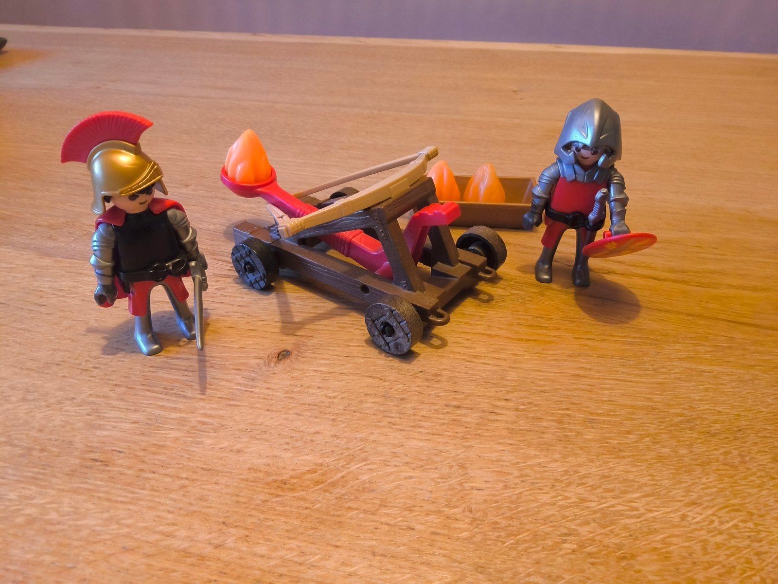 playmobil katapult, Complete set, Ophalen of Verzenden, Zo goed als nieuw, Kasteel/Fort