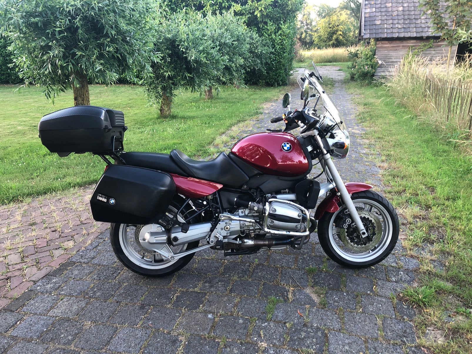BMW R1100R (1997) rood complete boxer veel accessoires, 2 cilinders, Occasion, Motorrijbewijs A, Particulier