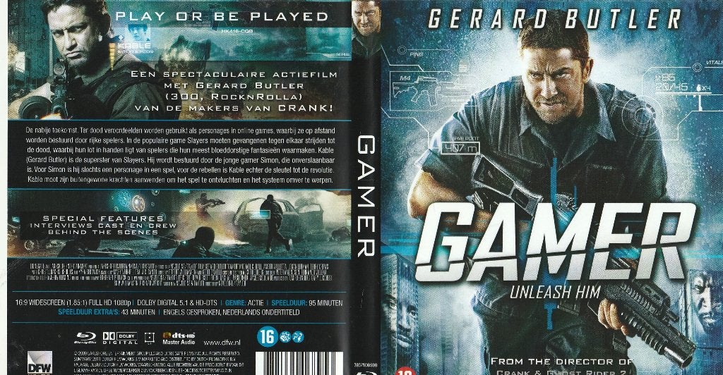 Gamer blu ray ( ned. Ondert. ), Ophalen of Verzenden, Zo goed als nieuw, Actie