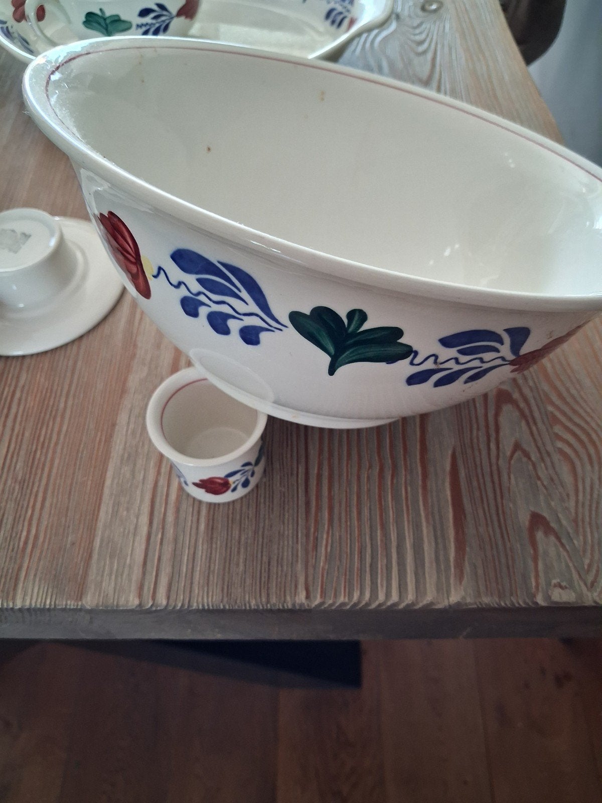 Vintage Boerenbont Servies Set - Diverse Stukken, Ophalen, Gebruikt, Aardewerk, Schaal of Schalen