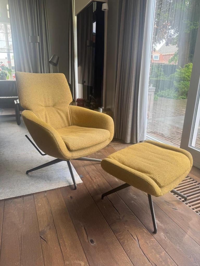 Leolux Lloyd Fauteuil, Ophalen, 75 tot 100 cm, Zo goed als nieuw, Stof