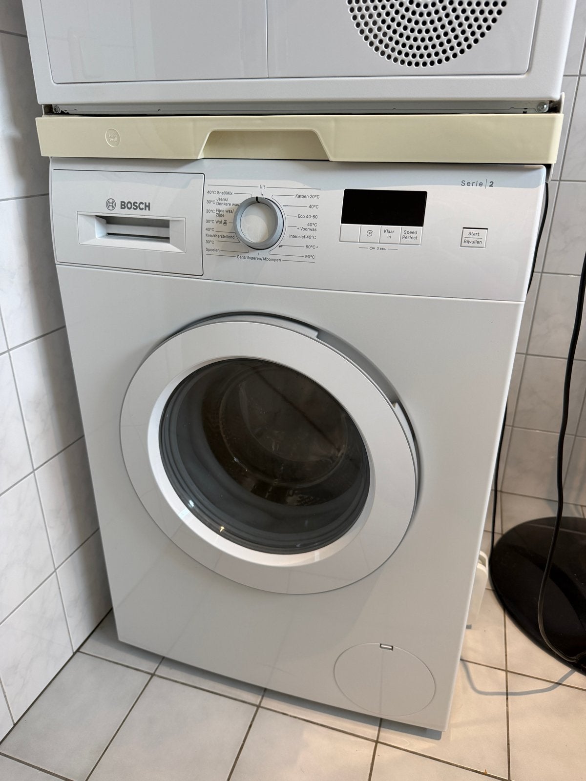 Bosch Wasmachine - Zo goed als nieuw, Witgoed en Apparatuur, Wasmachines, Ophalen, Zo goed als nieuw, Voorlader, Kort programma