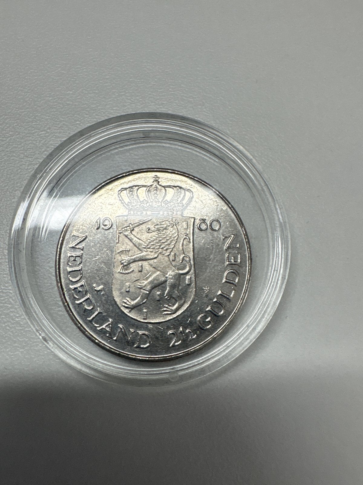 2½ Gulden Munt 1980 Koningin Beatrix, Postzegels en Munten, Munten | Nederland, Koningin Beatrix, Zilver, Ophalen of Verzenden