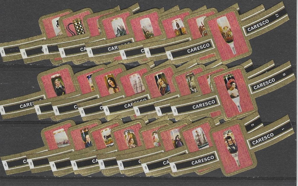 reeks 24  pijpenkoppen  1-24  sigarenbanden, Ophalen of Verzenden, Zo goed als nieuw, Sigarenbandjes