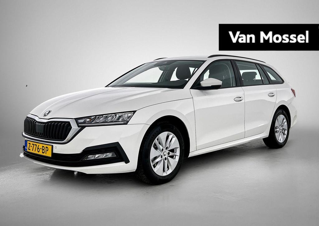 Skoda Octavia Combi 1.0 e-TSI Business Edition ELEKTR. ACHTE, Auto's, Skoda, 12 maanden, Stof, Gebruikt, Wit