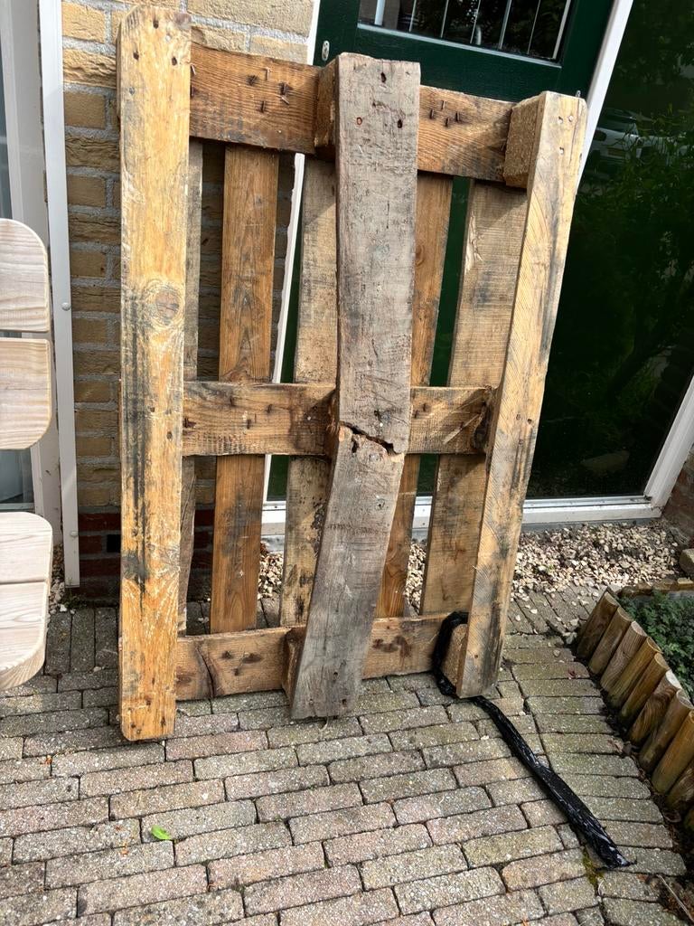 Houten pallet Gratis, Ophalen, Gebruikt