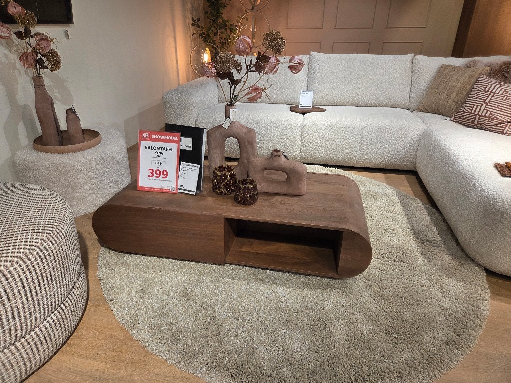 Salon tafel King - NU IN PRIJS VERLAAGD, Huis en Inrichting, Ophalen, Overige materialen, 100 tot 150 cm, Vierkant