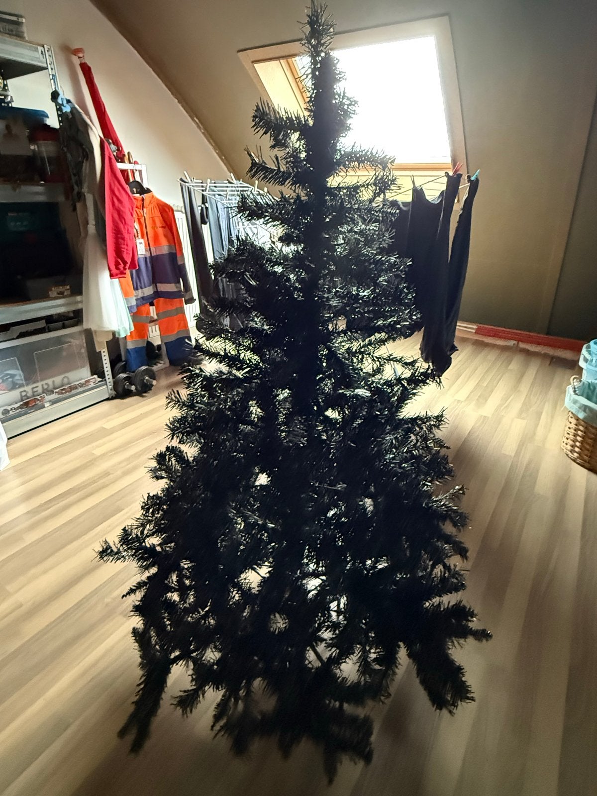 Zwarte kerstboom, Ophalen of Verzenden, Gebruikt