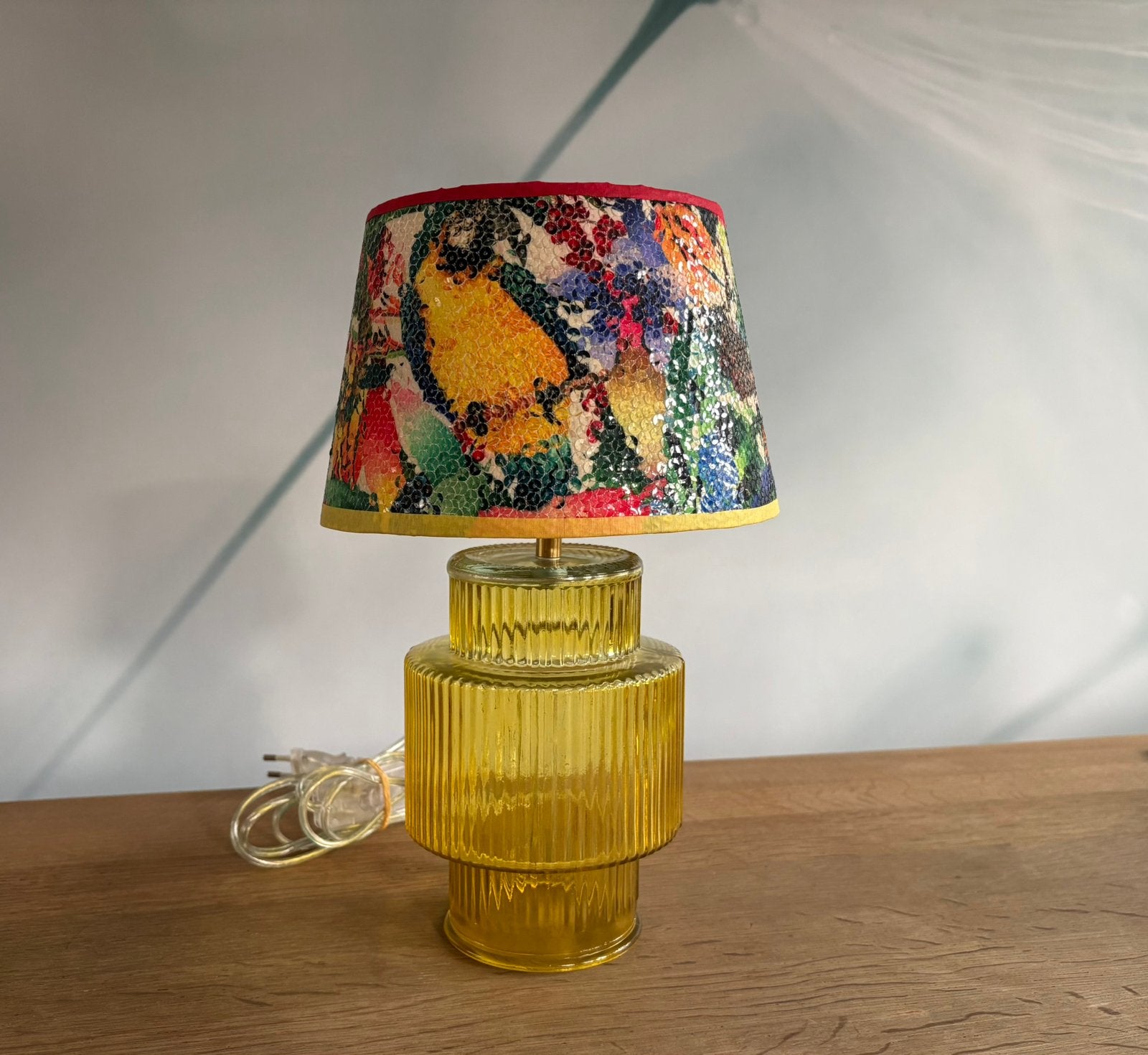 Prachtige unieke tafellamp made by me Origin’Lily, Meerkleurig, Nieuw, Sfeerlamp, E27 (groot)