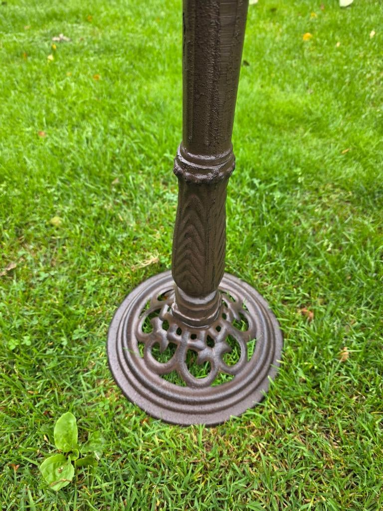 VOGELDRINKSCHAAL MET ZONNEWIJZER / gietijzer, Tuin en Terras, Nieuw, Metaal, Info@huisentuindecoratiemarie.nl, Huis en tuin decoratie marie