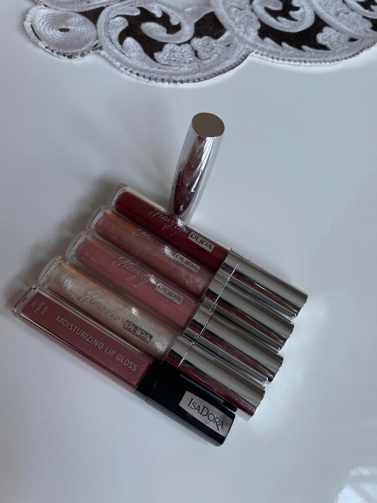 Lipgloss set: Pupa Milano & Isadora - Diverse kleuren, Ophalen of Verzenden, Zo goed als nieuw, Overige materialen