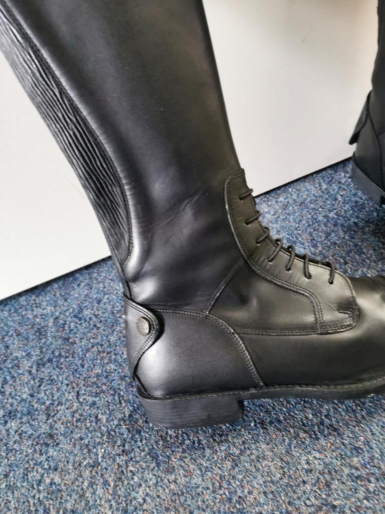 Hkm Latinium paardrijlaarzen maat 44 M zwart, Dieren en Toebehoren, Paardrijkleding, Ophalen of Verzenden, Eu, Hkm, Schoeisel