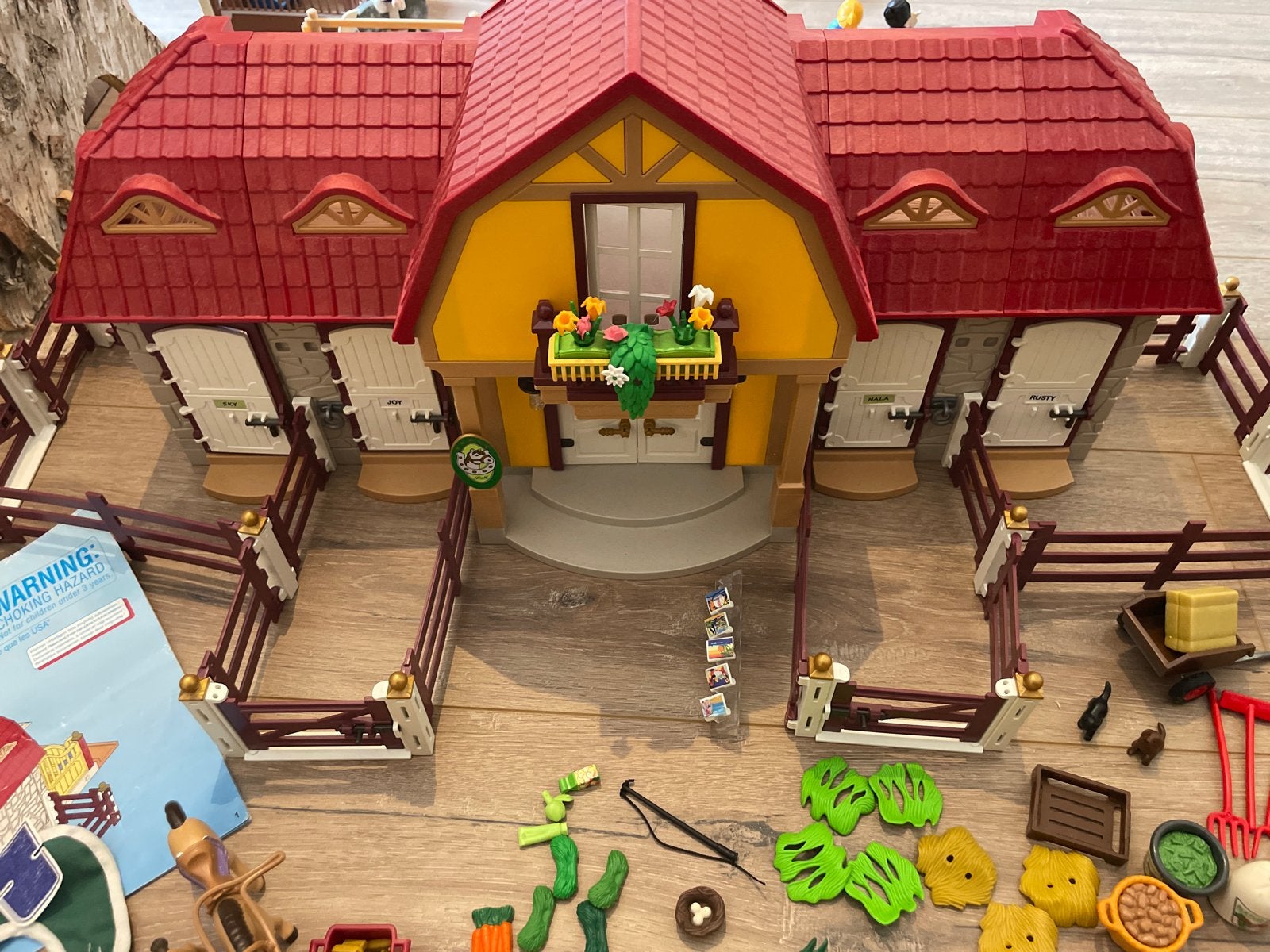 Playmobil Paardenstal met veel accessoires, Ophalen, Gebruikt