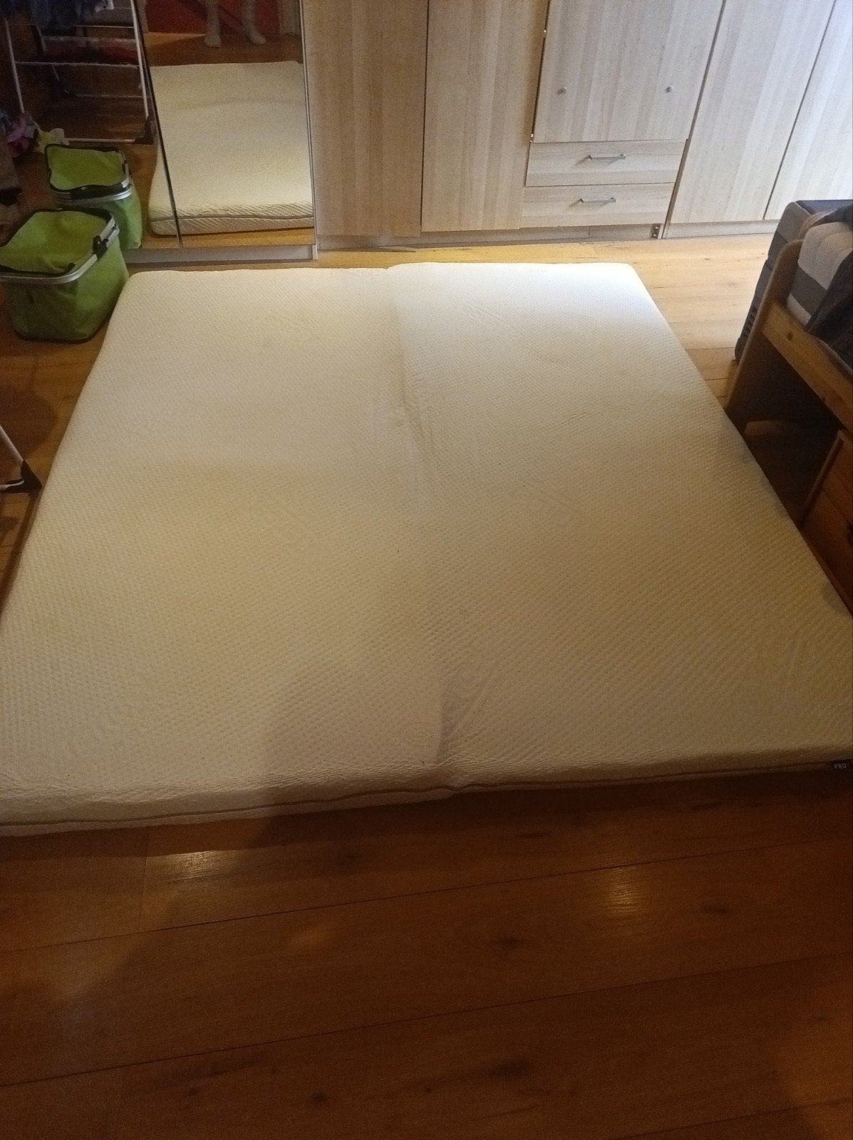 Topper matras 180x210 cm, 8cm dik, koudschuim/traagschuim, Ophalen, Gebruikt, 210 cm, Tweepersoons