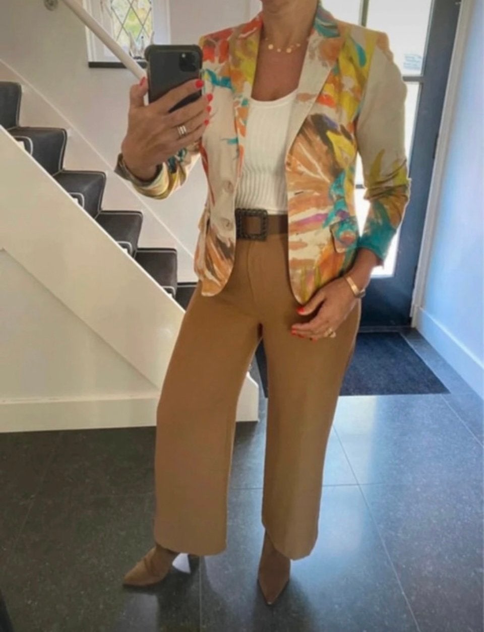 Summum Amsterdam, super leuke en aparte blazer, S/M, Maat 38/40 (M), Meerkleurig, Ophalen of Verzenden, Zo goed als nieuw