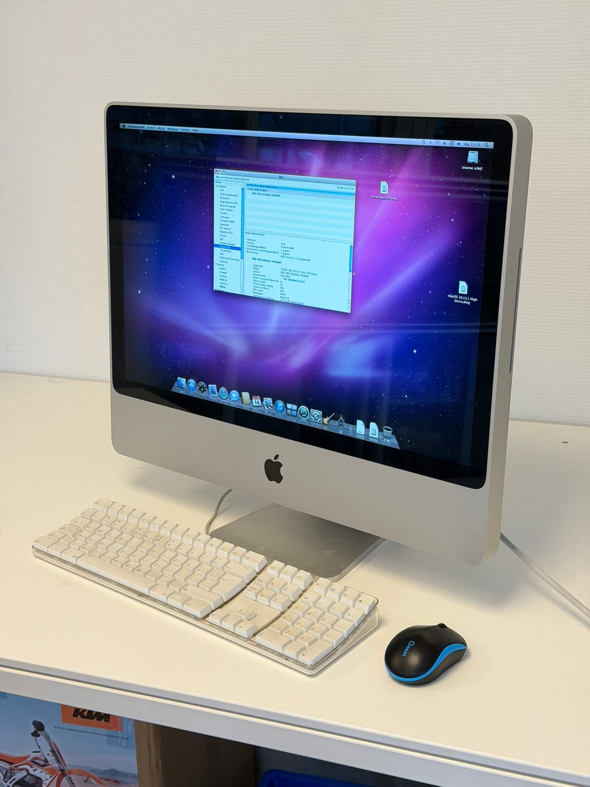 Apple iMac 24 inch 2.4GHz 3GB 320GB + toetsenbord + muis, Computers en Software, P, 2 tot 3 Ghz, P, Ophalen of Verzenden