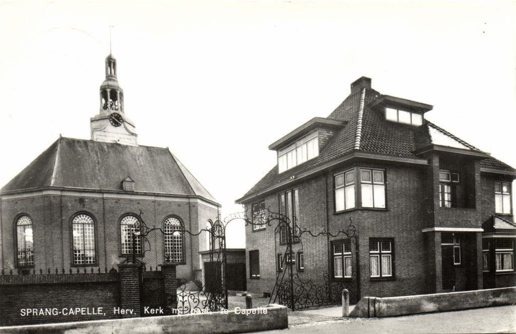 Sprang-Capelle, Herv. Kerk m. past. te Capelle - 1968 gelope, Ophalen of Verzenden, 1960 tot 1980, Gelopen, Noord-Brabant
