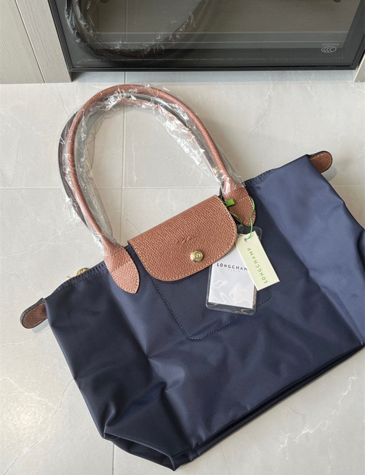 Longchamp Le Pliage Schoudertas L - Nieuw met labels, Ophalen of Verzenden, Nieuw, Blauw, Schoudertasje