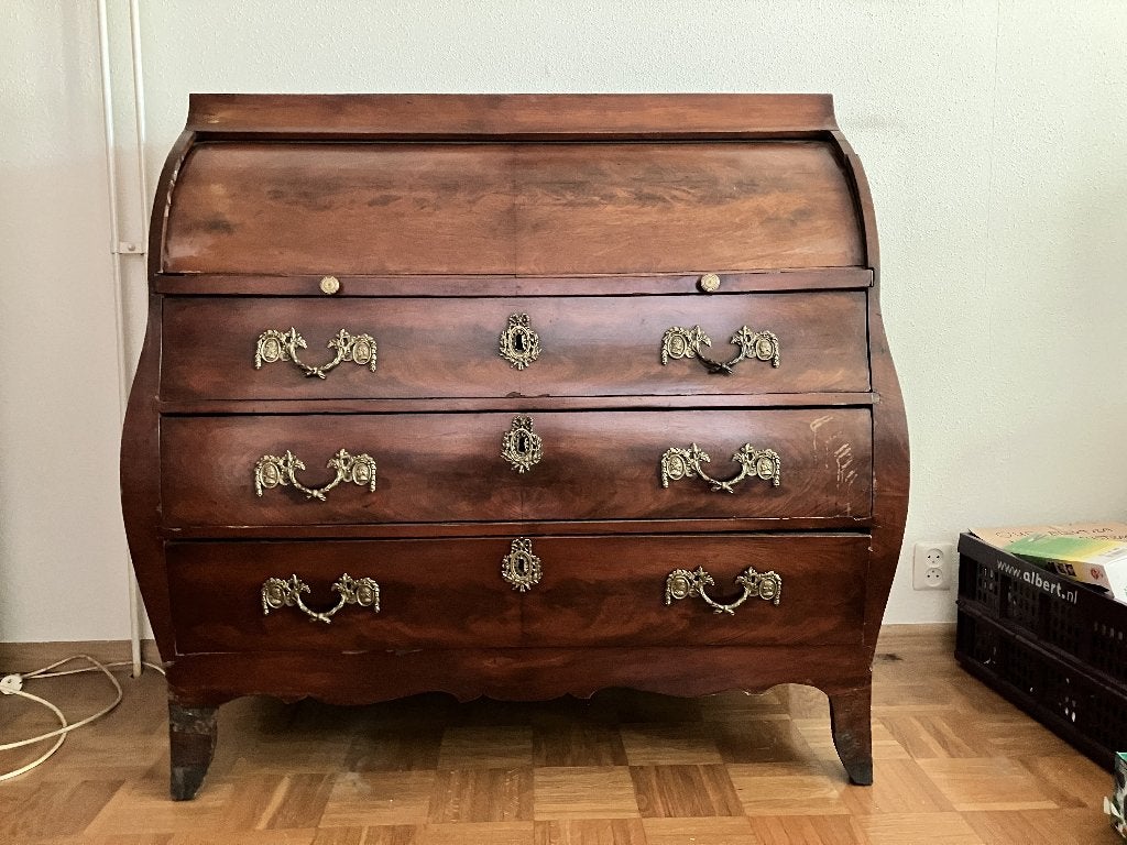 Antieke transition cilindersecretaire, Ophalen