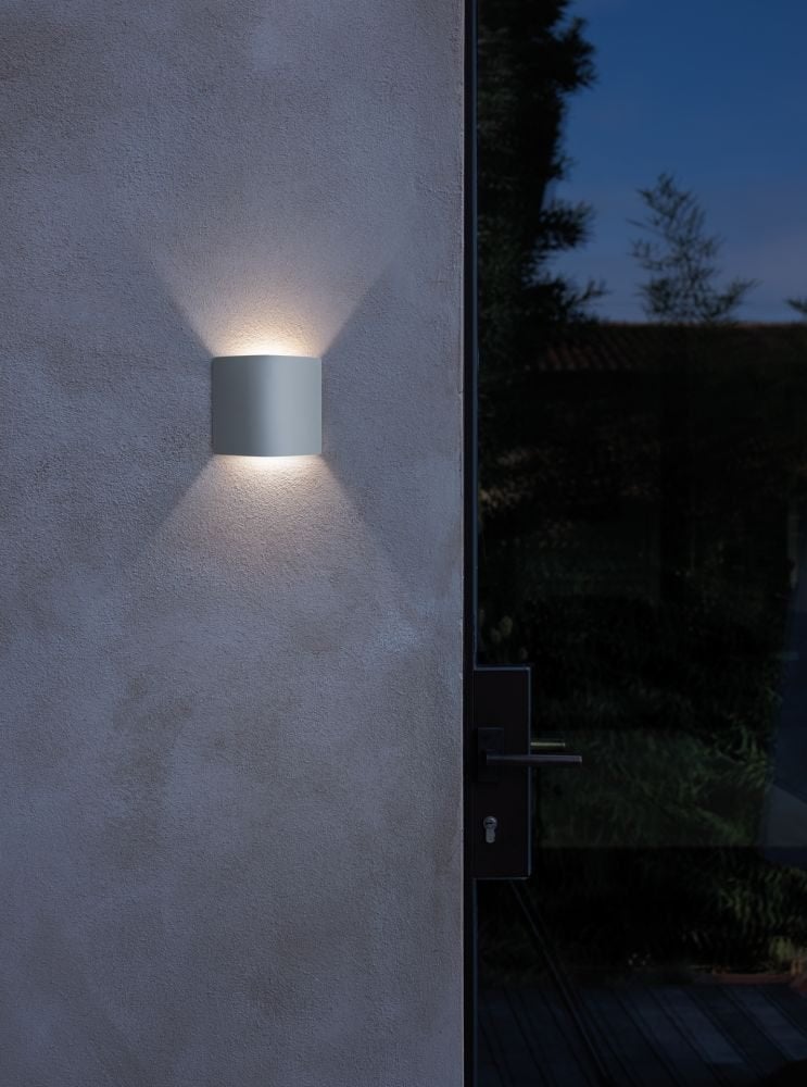 Buitenlamp, Tegolo U&D, Dark Grey RAL7021, Staal, Wandlamp, Nieuw, Ophalen of Verzenden