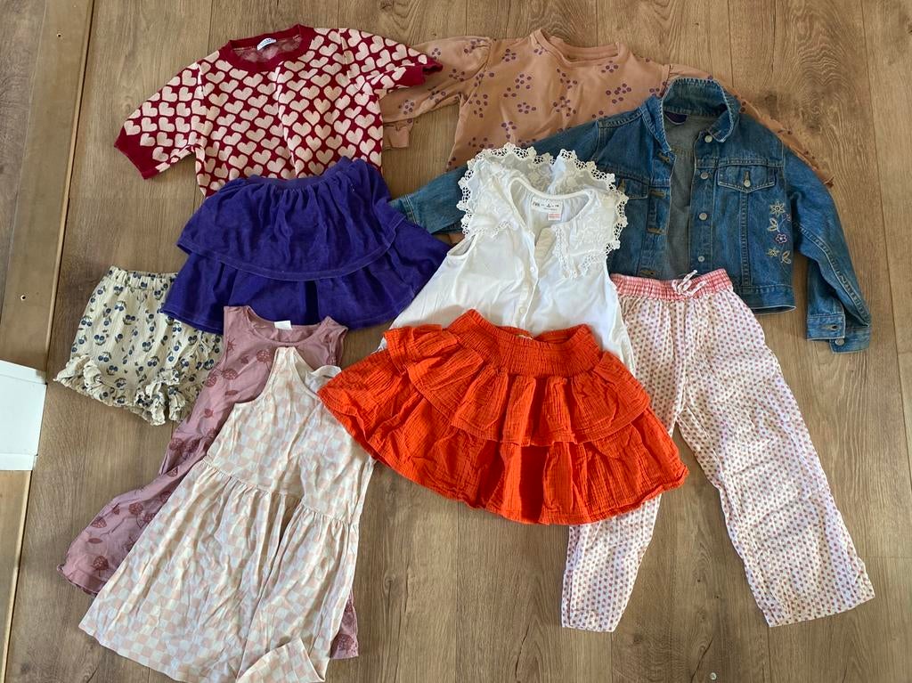 Kledingpakket meisje zomer 110, Ophalen of Verzenden, Gebruikt, Maat 110