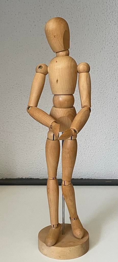 Houten  /Tekenpop - Verstelbaar Model, Ophalen of Verzenden, Gebruikt, Groter dan 1:35, Figuur of Figuren