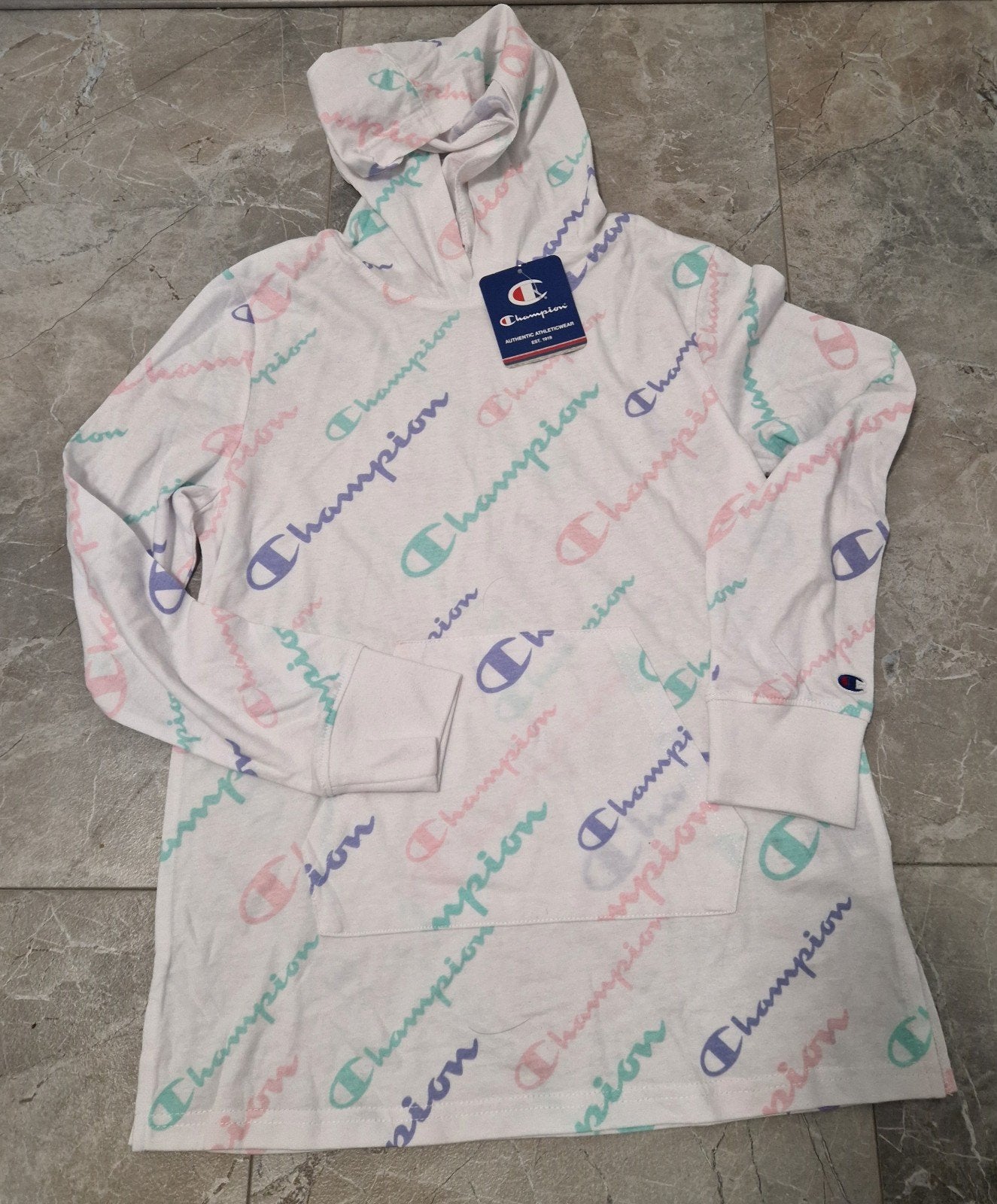 Nieuwe Champion Hoodie / Meisjes Capuchon Trui met Logo – Ma, Kinderen en Baby's, Kinderkleding | Maat 152, Ophalen of Verzenden