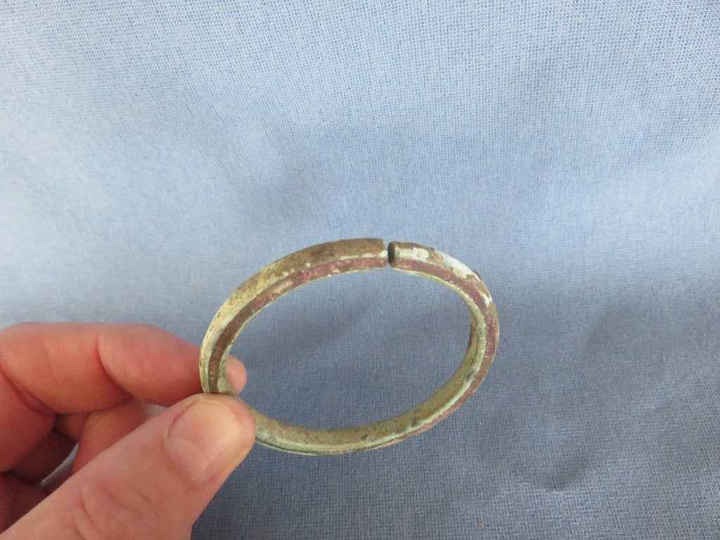 Middeleeuwen – armband - 8e - 10e eeuw - bodemvondst, Ophalen of Verzenden, Brons, Armband