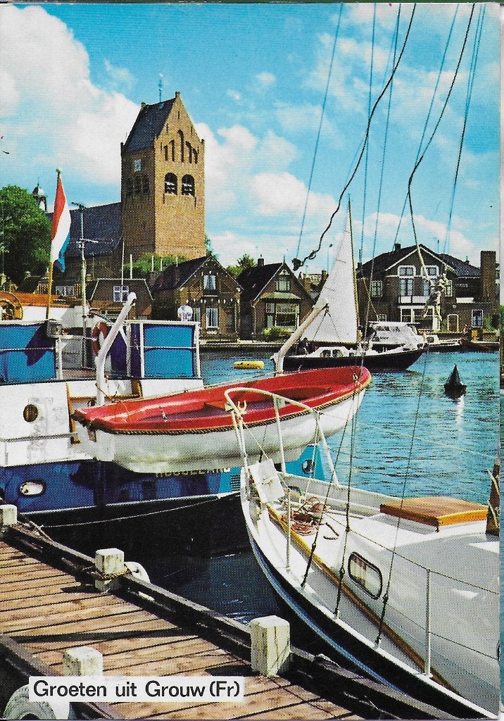 Grouw gelopen ansichtkaart ( 1070 ), Ophalen of Verzenden, 1980 tot heden, Gelopen