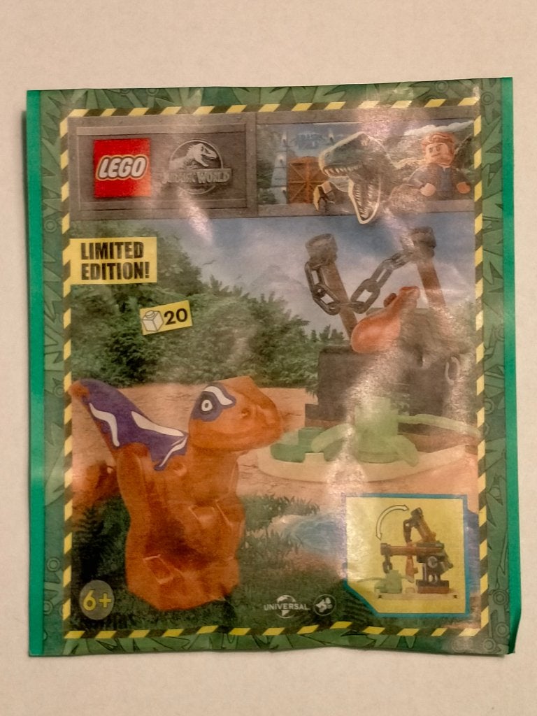 Jurassic World Lego Limited Edition dino zakje bag figuur, Ophalen of Verzenden, Zo goed als nieuw