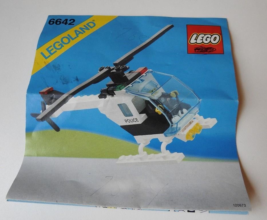 Lego 6642 Helikopter  Politie.  1988, Verzenden, Gebruikt