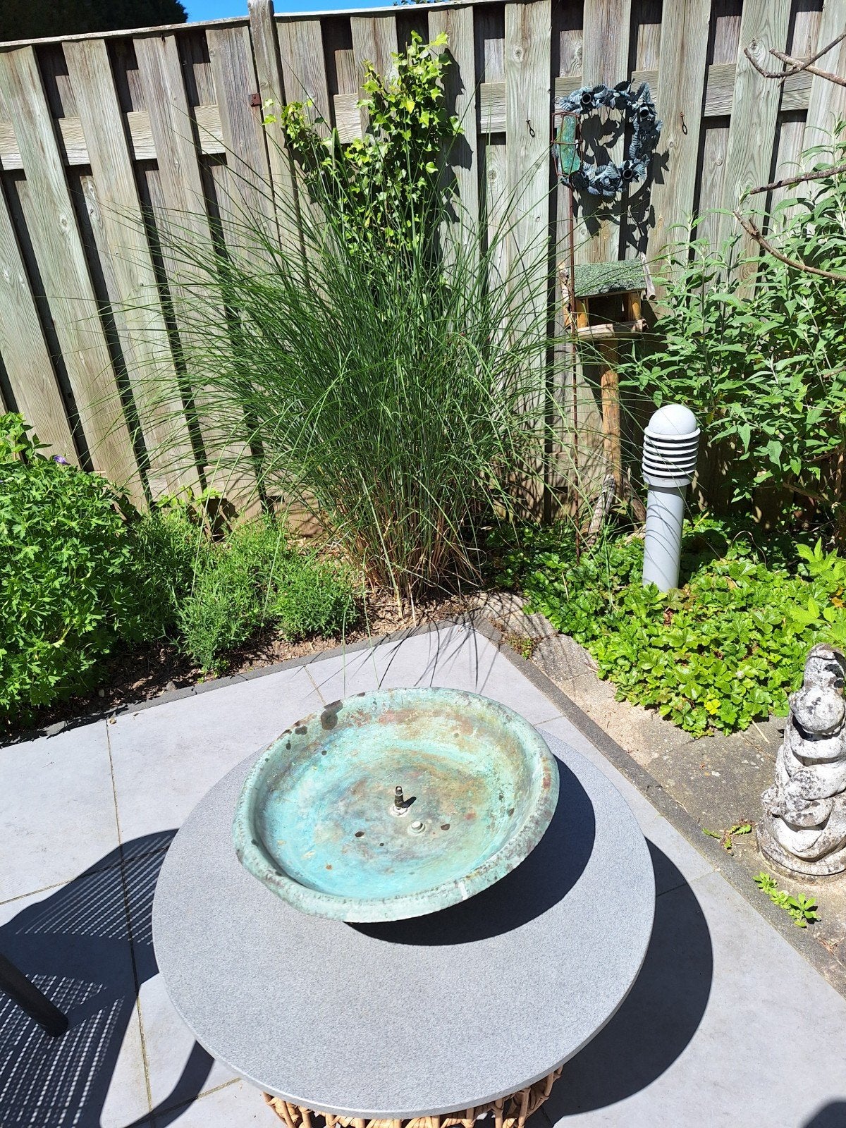 Koperen Waterornament Schaal - Vintage Tuindecoratie, Tuin en Terras, Ophalen, Gebruikt, Overige materialen, Waterornament