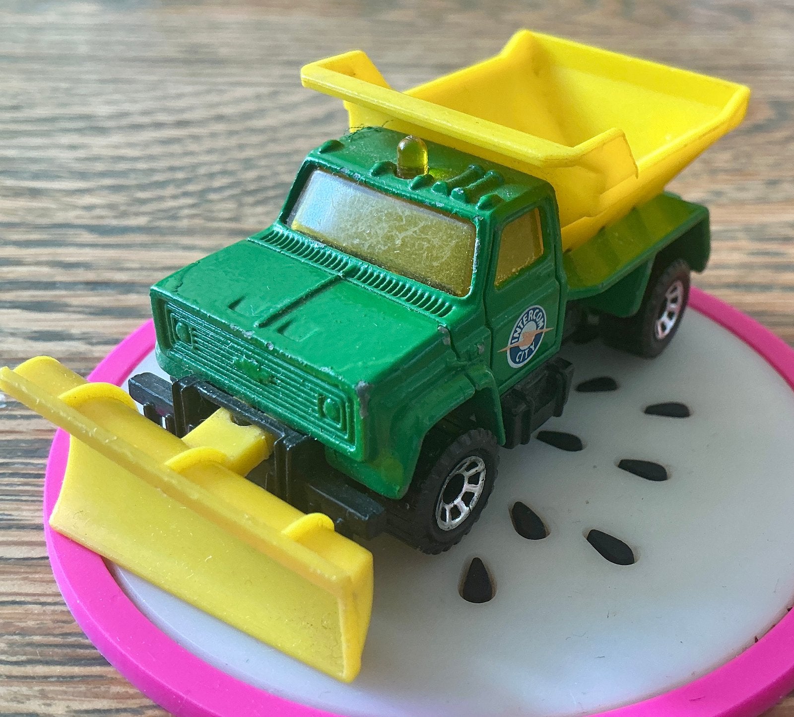 Oude Matchbox auto Intercon city met schuifsysteem zand, 1 speler, Zo goed als nieuw, Vanaf 3 jaar, Ophalen