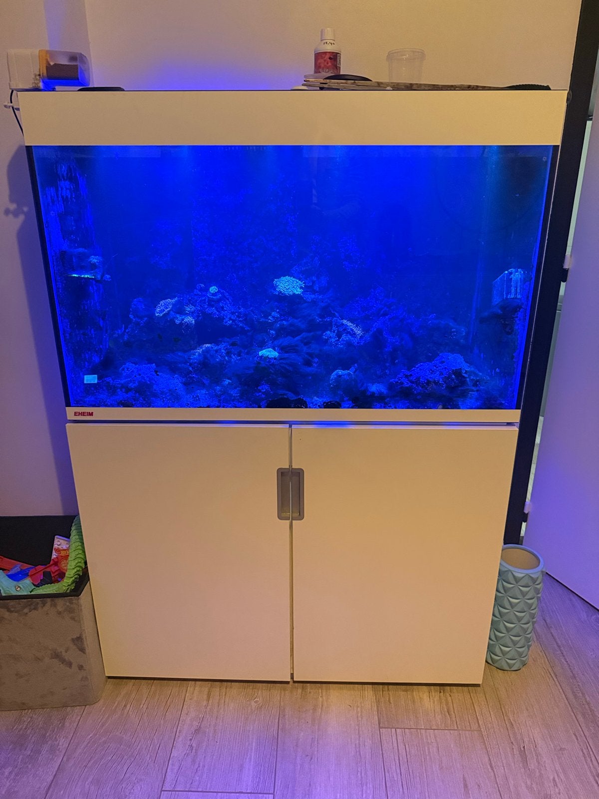 Zee zout aquarium eheim 330l, Ophalen, Inclusief deksel, Leeg aquarium, Eheim