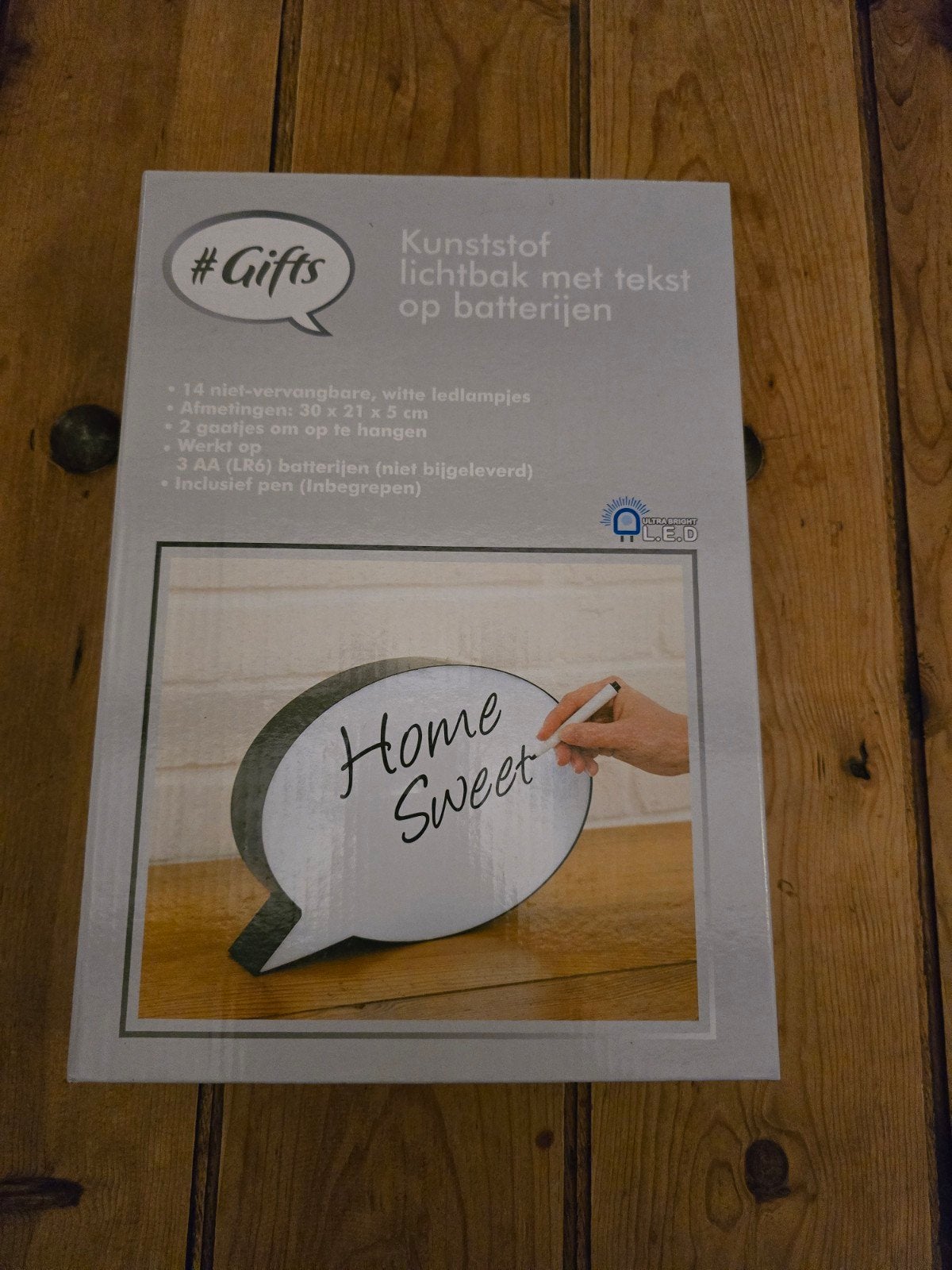 Nieuwe lichtbak tekstballon, Ophalen, Tekstbord, Nieuw, Beschrijfbaar