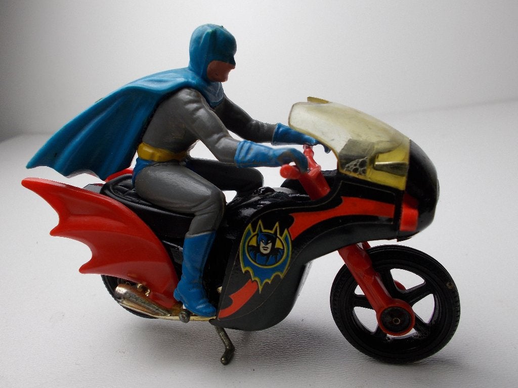 1978 Corgi Toys 268 BATMAN'S BATBIKE + BATMAN! I.z.g.st., Ophalen of Verzenden, Zo goed als nieuw, Overige typen, Corgi