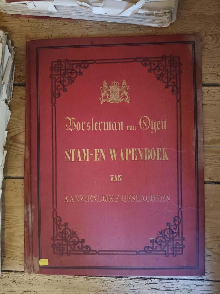 Vorsterman van Oyen Stam- en Wapenboekken, Boeken, Ophalen of Verzenden, 19e eeuw, Gelezen, A.A. Vorsterman van Oyen